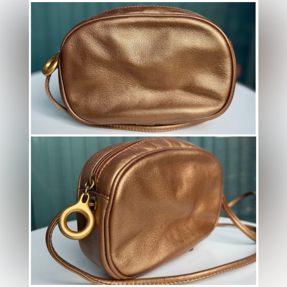 L. J. S Collection Vintage Leather Bronze Crossbody